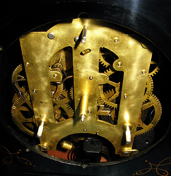 Clock Body Front Movement Closeup 2 Restored